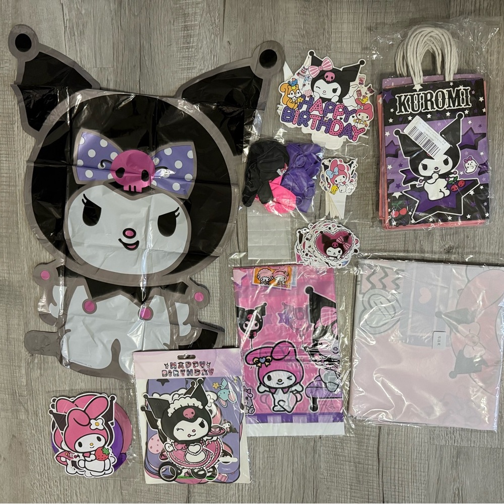 Kuromi  Party Decoration Pack - Pink, Black & Purple